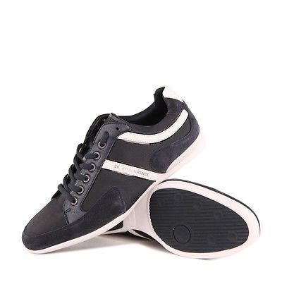 Nib HUGO BOSS Men’s Navy Blue Seattor Sneakers Size 7 8 9 10 11