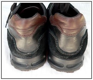 COLE HAAN with Nike Air Sole Black Leather Lace Up Casual Shoes ~ 10.5