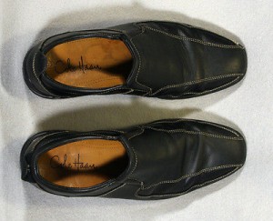 COLE HAAN NIKE AIR BLACK LEATHER SLIP ON LOAFERS 9 M MENS CASUAL SHOES