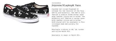 Supreme Playboy Vans Authentic