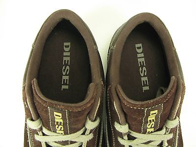 Diesel Men’s LANI Brown/Grey Suede Casual Leather Lace Up Sneakers Sz US 11