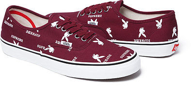 Supreme/Playboy® Vans Authentic – Size 11 Burgundy