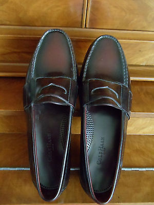 NEW Cole Haan City Burgundy Leather Penny Loafer Slip On Shoes  Men’s 12 M