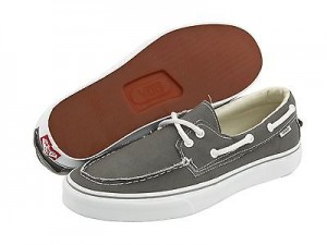 Vans Classic Zapato Del Barco Pewter White boat casual Mens US size 12