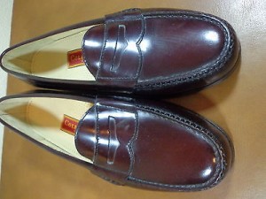 COLE HAAN CORDOVAN MEN SHOES SZ 10 D LEATHER PINCH LOAFERS BROWN