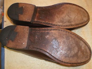 COLE HAAN MENS CITY CORDOVAN BROWN LEATHER PENNY LOAFERS SIZE 8.5 D