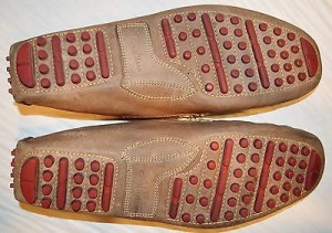 COLE HAAN NIKE AIR MENS SZ 12 M BROWN LEATHER LOAFERS MOCCASINS DRIVING SHOES