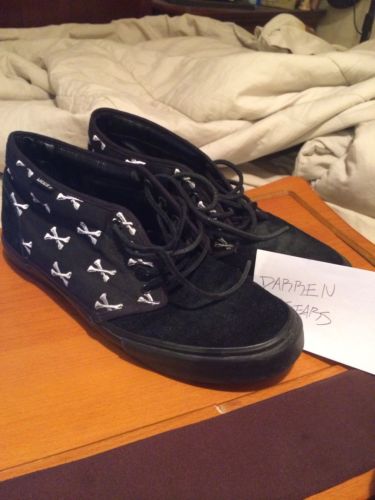VANS SYNDICATE 006 WTAPS BLACK CROSSBONES CHUKKA SIZE 12