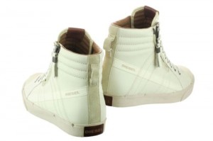 Diesel D-String Y00781-PR131-H4962 White Asparagus Gravel Zip Casual Shoe 8 Men