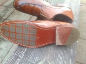 Cole Haan C09022 Air Colton 10.5 W British tan leather Split Oxford shoe
