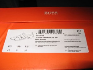 HTF MEN’S HUGO BOSS YOSHI BROWN TRAINERS US 10 M