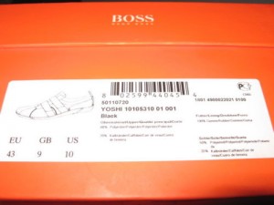 HTF MEN’S HUGO BOSS YOSHI BLACK TRAINERS US 10M