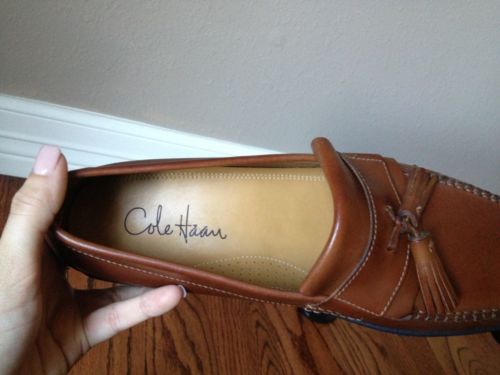 NWOB! Mens Cole Haan Brown Leather Loafers. Size 9.5
