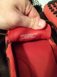 Cole Haan Red Suede Air Grant Sz 9M New In Box!!!