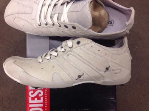 Mens DIESEL White Elder Almaty Sneakers Size 8