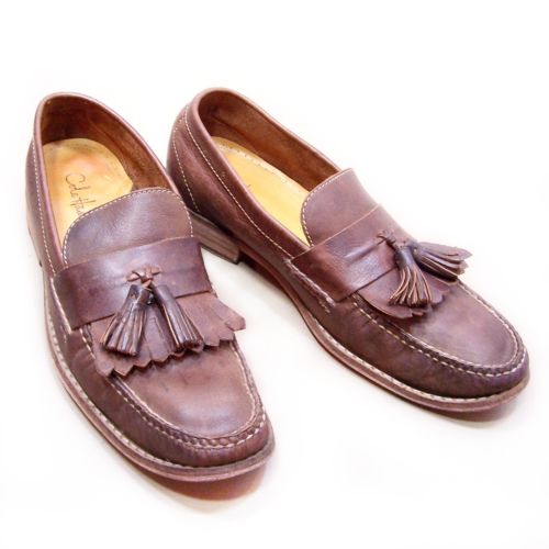 Mens Cole Haan Shoes Nike Air Size 10.5 Brown Leather Loafers Nice