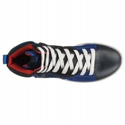 $195 – DIESEL Men’s BRANDSTER G-TOP Y00667 TRAINERS SHOES Blue/Red SIZE: 11