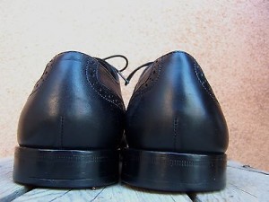 Hugo Boss Mens Dress Shoes Size 9.5M Black Leather Casual Comfort Lace Up Oxford