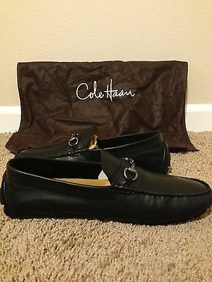 COLE HAAN MEN’S BLACK HOWLAND BIT II DRIVING MOCASSIN SZ 9