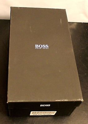 $250 Hugo Boss Men’s Leather Shoes Dreper US Dark Brown Driving Loafers 7 M NIB