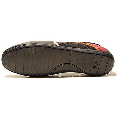 $245 HUGO BOSS Red Label Black Brown Sneakers 13 46 Mens Shoes Trainers 12.5 47