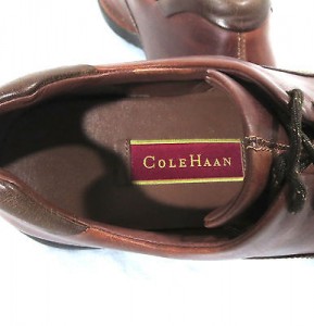 Cole Haan 8 Brown Leather Oxfords Shoes Mens Laces Casual Dress C0474 Square Toe