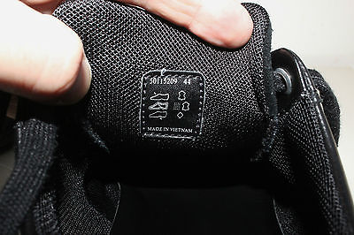BOSS HUGO BOSS ORANGE LABEL BLACK LEATHER/SUEDE SNEAKERS Sz 44 / US 11