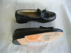 Vintage 1980’s Cole Haan leather loafers ,black, size 9.0 D