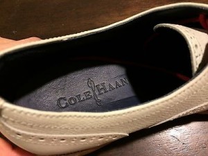NICE Cole Haan Great Jones Wingtip White / skin tone Natural Motion 8.5 Oxford
