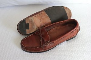 Cole Haan men’s brown leather braided tie loafer sz 10