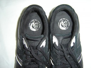 DIESEL Eagle Loop “Only The Brave” Men’s Sneakers BLACK w/stripe   Shoes US 11