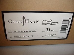 New Men’s COLE HAAN Nutmeg Brown AIR MONROE PENNY LOAFER C10907 Sz 11