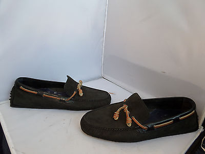 Cole Haan Nike Mens Black Leather Air Grant Loafers Driving Mocs Moccasins 10 M