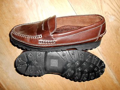 Cole Haan Mens Slip On Shoes Brown Leather Upper Size 10.5D