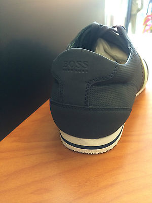 Hugo Boss Green Victoir Station Mens Sneakers In Navy