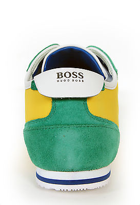 Hugo Boss Green Men’s Sneakers Light Ness Yellow 50261722 700 New Authentic