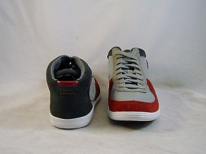 Diesel TELL Mens CASUAL Tennis shoes HI TOP Sneakers SIZE 13 NEW GRAY RED