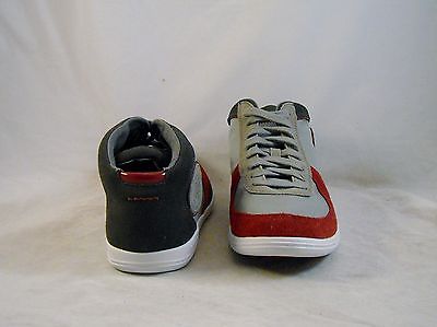 Diesel TELL Mens CASUAL Tennis shoes HI TOP Sneakers SIZE 13 NEW GRAY RED