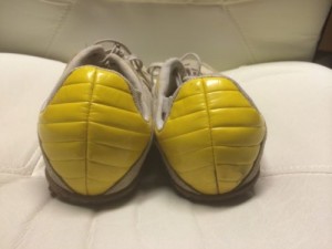 Diesel White And Yellow Leather Casual Fashion Shoes Men