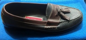 Cole Haan Black Brown Tassel Leather Casual Size 7.5D Dress Shoes Excellent Cd