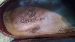 Cole Haan 11 mens brown leather slip on shoes loafers mules clogs