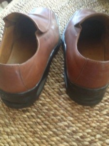 Cole Haan Mens Nike Air Brown Shoes 13 Slip On Dress Casual
