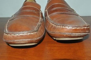 AWESOME COLE HAAN COLLECTION ITALY TAN LEATHER LOAFERS SZ 10.5M
