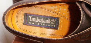 Mens Size 9 M Timberland Waterproof Brown Leather Casual Oxfords Shoes Lace Up
