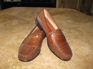 NEW MEN’S COLE HAAN BROWN LEATHER DRIVING MOC PENNY LOAFER SHOES size 11