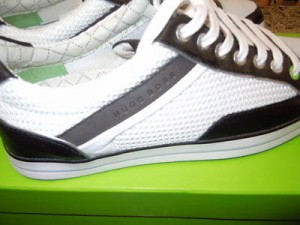NEW IN BOX – HUGO BOSS MESH “APACHE SF” SNEAKER – BLACK – $ 99.00