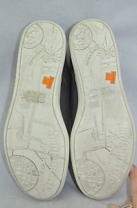 Diesel ‘Joyful’ Men’s Gray Canvas with Orange Accent Oxford Size 12 M