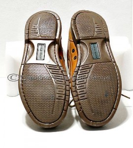 R187 Cole Haan Shoes Size 8 D Brown Leather Lace Men Casual Boat Shoes