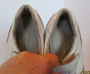 Mens sz 8.5 M offwhite leather slip on Diesel athletic driving mocs casual shoes