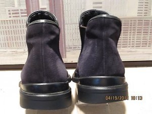 Men’s Black BOSS by Hugo Boss Suede Ankle Boots Size 8 EUR, 9-9.5 USA